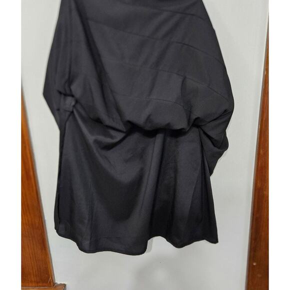 Karl Lagerfeld Paris Skirt Women 4 Small Black Tiered Career Capsule Knee Length - Picture 4 of 9